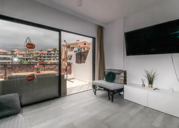 דירה Beautiful Penthouse With Heated Swimming Pool Golf Del Sur סן מיגל דה אבונה